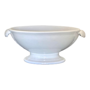 Antique James Edwards White Ironstone Serving Bowl