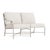 Brown Jordan Venetian Left Arm Loveseat, Dove frame with Fusion Natural fabric For Sale - Image 12 of 12