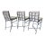 Castelle Marquis Aluminum Patio Barstools- Set of 3, Outdoor Bar Stool For Sale