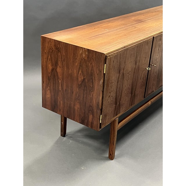 Vintage Rungstedlund Sideboard attributed to Ole Wanscher for Poul Jeppesens Møbelfabrik, in Worn conditions. Designed...