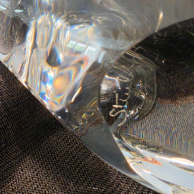 Glass 1980s Steuben Crystal Sea Otter Sculpture by James Houston For Sale - Image 7 of 17
