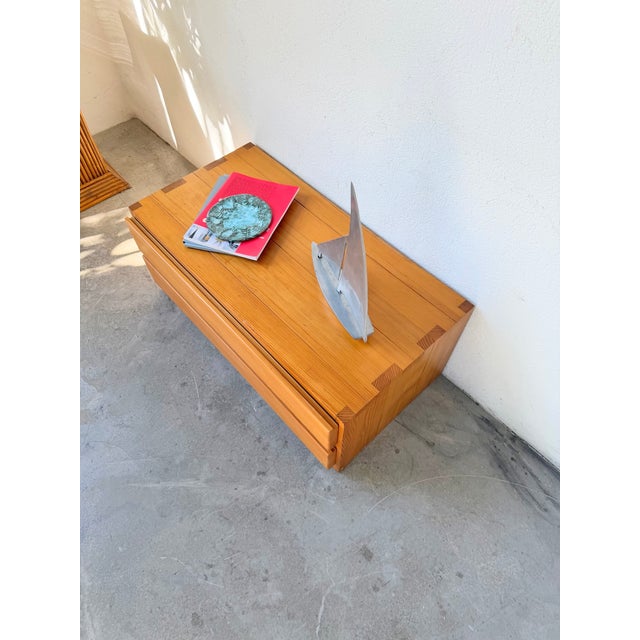 Wood Pine Bedside Table from Maison Regain, 1970s For Sale - Image 7 of 18