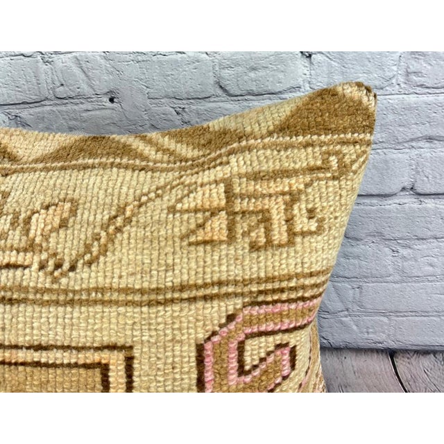 Turkish 20 x 20 Rug Pillow Opal Twilight Turkish Pillow Cushion Cover For Sale - Image 3 of 4