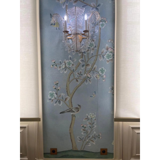 Glass and Gilt Wall Sconces by Visual Comfort, Set of 2 For Sale - Image 6 of 8