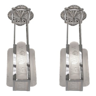 French Art Deco Chandelier by Degue 1920s France - A Pair For Sale
