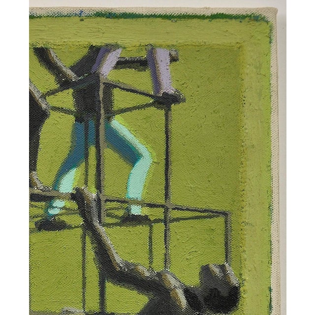 John Newberry, The Climbers, Mid 20th Century, Oil Painting, Framed For Sale - Image 7 of 18