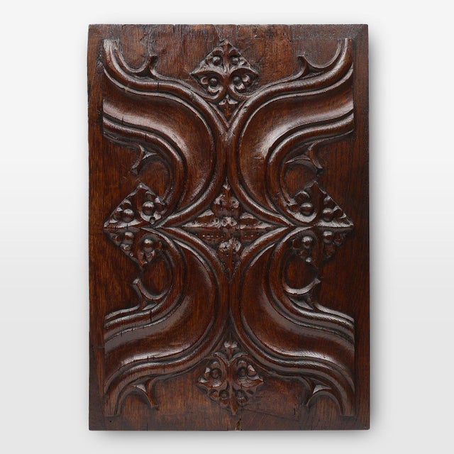 Gothic Sculpted Oak Panel, Belgium, 16th Century For Sale - Image 12 of 12