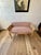 Hollywood Regency Louis XV Style Washed Caned Loveseat Serpentine Frame For Sale - Image 10 of 11