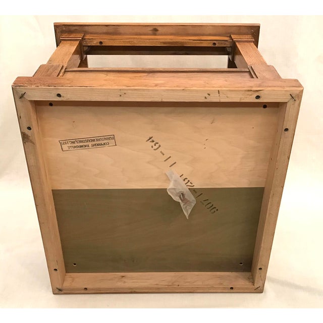 Midcentury Thomasville End Table With Glass Top Chairish