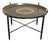 Vintage Hollywood Regency Faux Bamboo Chinoiserie Tole Tray Coffee Table Italy For Sale