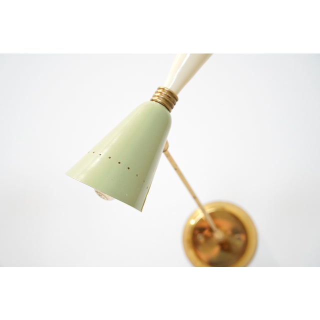 Vintage Italian Diabolo Wall Lamps, 1950s, Set of 2 For Sale - Image 10 of 12