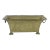 Vintage Etched Brass Footed Indoor Planter Jardinière With Handles For Sale
