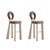 Mary Bar Chairs with Upholstered Legs by Ottiu, Set of 2 For Sale - Image 9 of 9