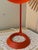 Plastic Postmodern Mathias Orange-Red Adjustable Desk Lamp With Circular Base – Retro Design For Sale - Image 7 of 8