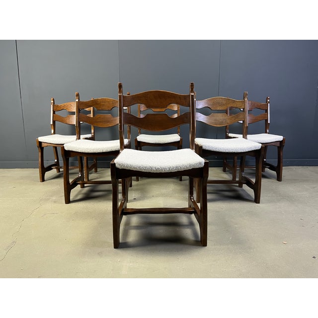 Vintage Brutalist Dining Chairs, 1960s, Set of 6 For Sale - Image 9 of 9