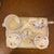Elegant Richard Ginori porcelain tea or coffee service set made in Italy, featuring a delicate floral pattern with gold...