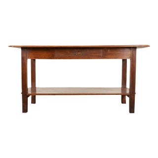 French 19th Century Walnut and Oak Work Table For Sale