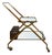Wooden and Brass Bar Cart by Cesare Lacca, Italy, 1950s For Sale