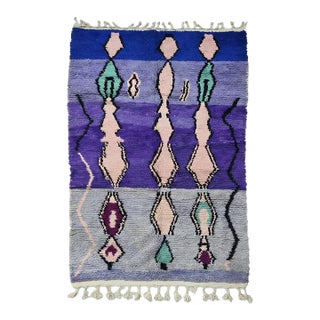 Moroccan Abstract Wool Rug - 9.7 X 5.9 Ft For Sale