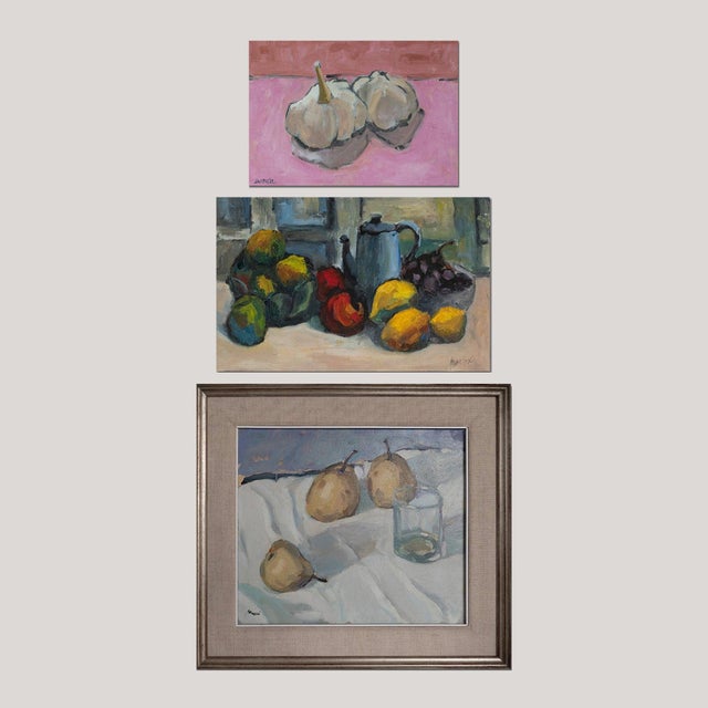 R. Monzó, Untitled, Oil on Canvases, Framed, Set of 3 For Sale - Image 18 of 18