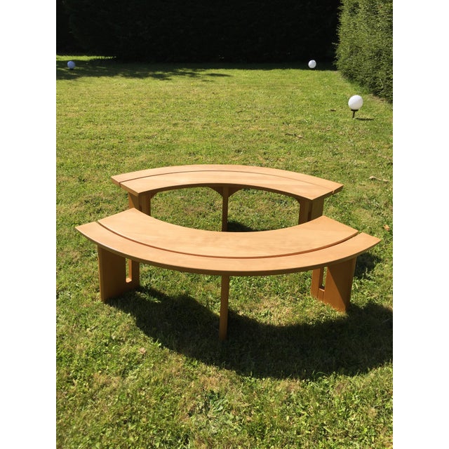 1970s Vintage Benches from Pierre Chapo, 1973, Set of 2 For Sale - Image 5 of 18