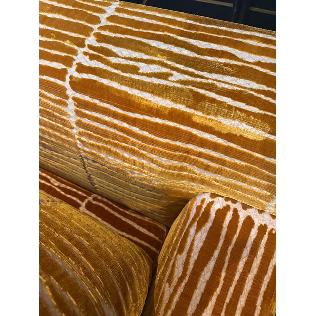 Holly Hunt Three-Piece Sectional in Rubelli Modern Art Patterned Velvet For Sale - Image 12 of 14