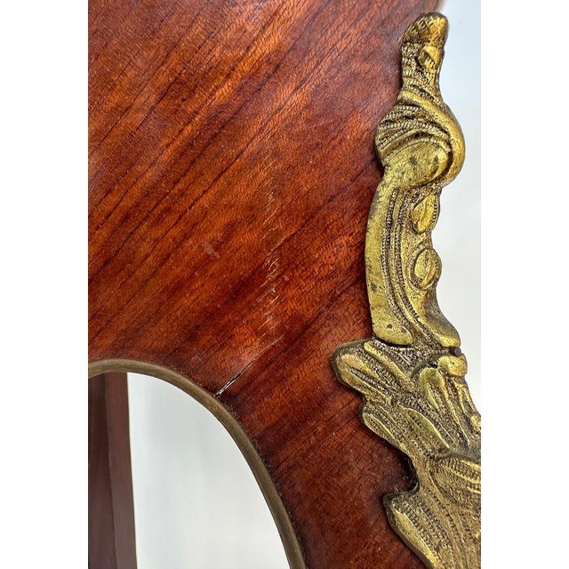 French French Classic Louis XV Style Marquetry Nightstands With Drawer, 1910 For Sale - Image 3 of 9