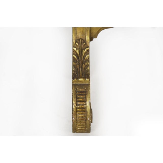 French Louis XVI Style Carved Giltwood Fire Screen C. 1900 For Sale - Image 11 of 17