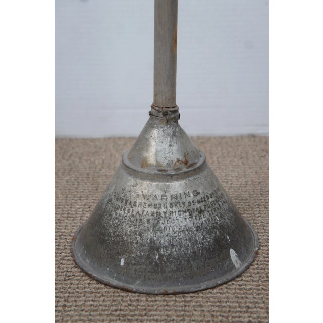 Early 20th Century Early 20th Century Primitive Antique Metal Washer Plunger Dolly Laundry Wash Tub Agitator- Set of 2 For Sale - Image 5 of 12