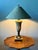 Metal 1990s Neoclassical Faux Stone & Bronze Table Lamp For Sale - Image 7 of 8