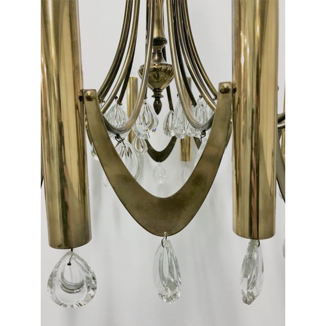 Brass Chandelier by Gaetano Sciolari, 1960s For Sale - Image 11 of 13
