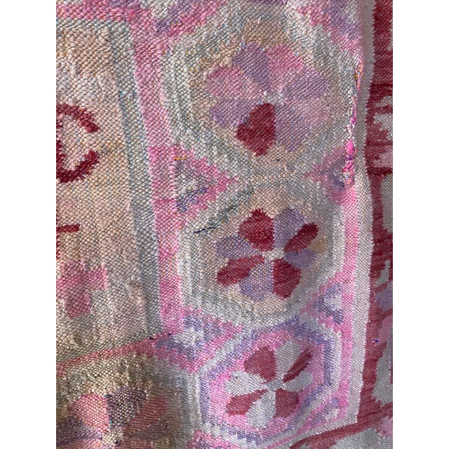 C. 1984 Vintage Peruvian Andean Folk Art Textile With Floral Medallions (Jqc) (72" X 62") For Sale - Image 10 of 15