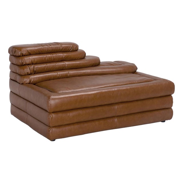 NOIR Bandera Modular Sofa, Cr, Roche Tan Leather For Sale