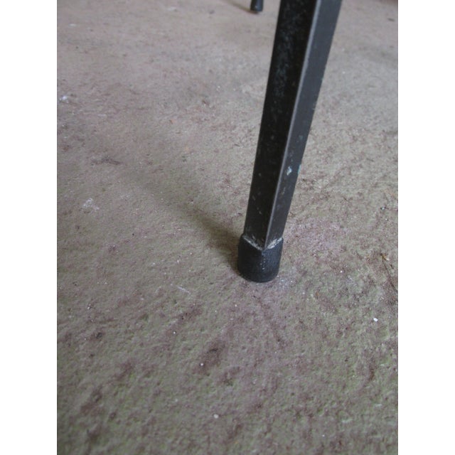 1960s Mosaic Tile Top End Tables With Steel Frames, Set of Three For Sale - Image 11 of 12