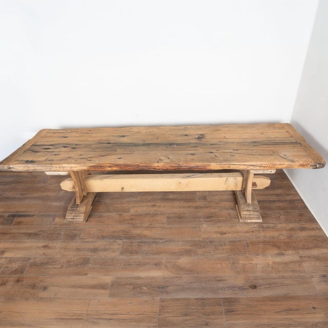 French Country 19th Century Long French Oak Dining Table For Sale - Image 3 of 16