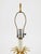 Mid 20th Century Vintage Brass Table Lamp With Black Column & Palm Leaf Detail – Elegant Statement Piece For Sale - Image 5 of 5