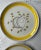 1960s Vintage Italian 1960’s Yellow & White Pottery Salad Bowl With 4 Plates by Mancioli For Sale - Image 5 of 10