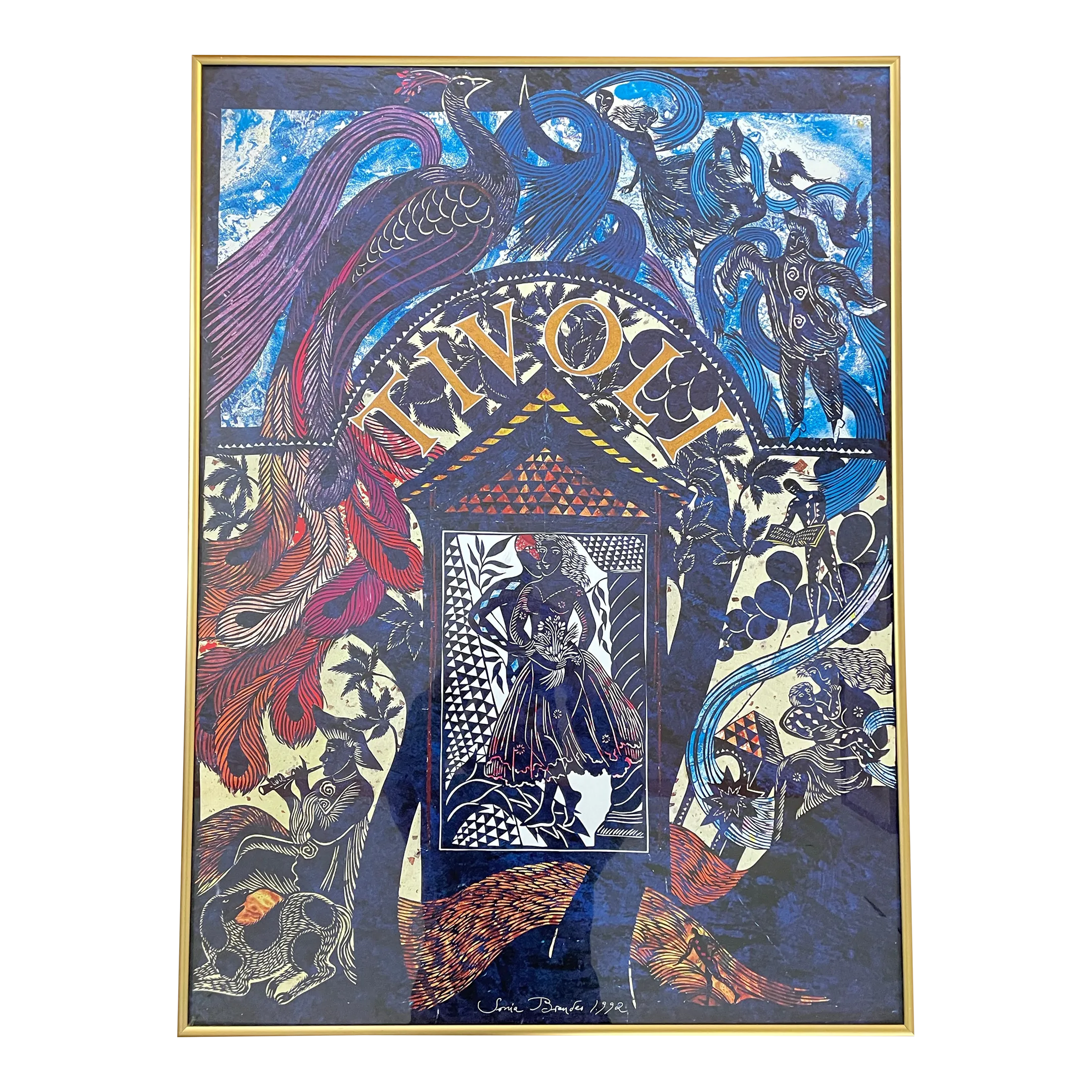 Vintage 1992 Tivoli Gardens Poster by Sonja Brandes Copenhagen