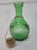 Vintage Italian Green Art Glass Cork Bottle For Sale - Image 4 of 6