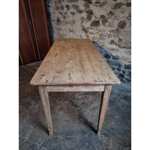 Rustic Antique French Farmhouse Dining Table, 1900-1920 For Sale - Image 3 of 18