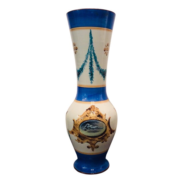 Large Porcelain Floor Vase by Richard Ginori, Italy, Late 19th Century For Sale