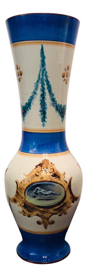 Large Porcelain Floor Vase by Richard Ginori, Italy, Late 19th Century