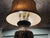 Designer Frederick Cooper Art Nouveau Style Ceramic Table Lamp With Original Woven Shade For Sale - Image 10 of 18