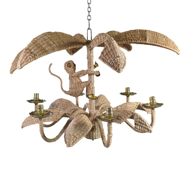 Mario Lopez Torres Single Monkey Chandelier For Sale