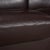 Wave Leather Two-Seater Brown Espresso Manual Function Sofa from Stressless For Sale - Image 11 of 17