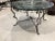 Metal Wide 1950’s French Wrought Iron & Marble Round Coffee Table For Sale - Image 7 of 7