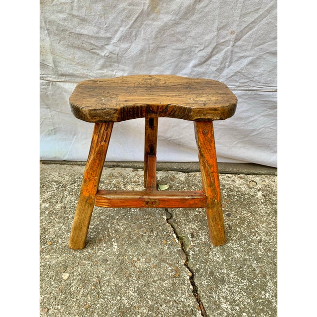 Late 19th Century French Walnut Stool For Sale - Image 11 of 12