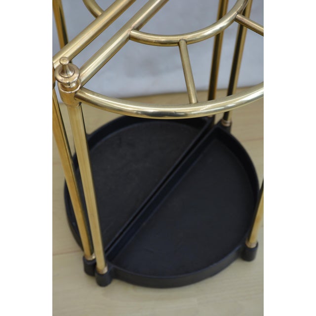 Brass Umbrella Stands, 1920, Set of 2 For Sale - Image 4 of 5