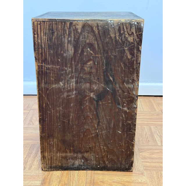 Early 20th Century Meiji Period Japanese Ko-Tansu Three-Drawer Merchant Chest With Hand-Forged Iron Hardware For Sale - Image 4 of 10