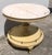 Vintage French Provincial Round Marble Accent Table For Sale - Image 4 of 11